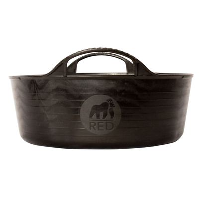 Red  Gorilla - Gorilla Tubs & Recycled Black Tubs - Mini Shallow 5L -Black 
