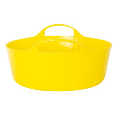 Red  Gorilla - Gorilla Tubs & Recycled Black Tubs - Mini Shallow 5L -Yellow 