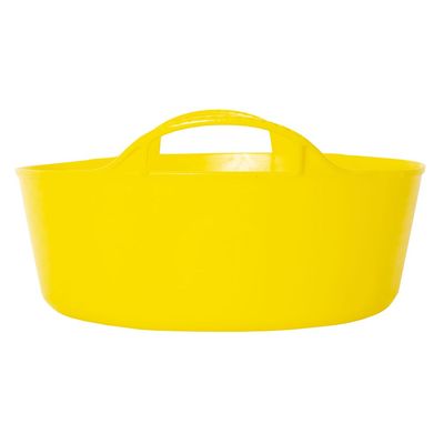 Red  Gorilla - Gorilla Tubs & Recycled Black Tubs - Mini Shallow 5L -Yellow 