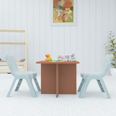 Mahmayi Modern Ergonomic Child Desk for Kids, 60x50cm, Round Edges, Durable, Safe, Comfortable Learning Space, Easy to Clean Ideal for Toddlers and Pre-schoolers - Caramel Nude