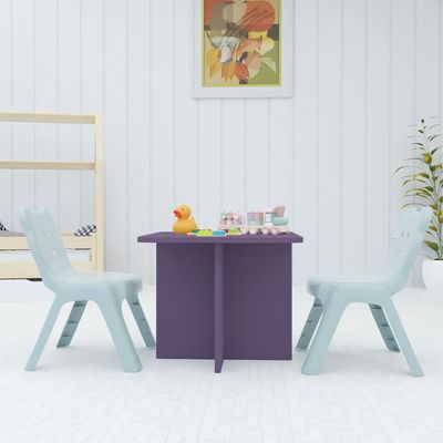 Mahmayi Modern Ergonomic Child Desk for Kids, 60x50cm, Round Edges, Durable, Safe, Comfortable Learning Space, Easy to Clean Ideal for Toddlers and Pre-schoolers - Purple