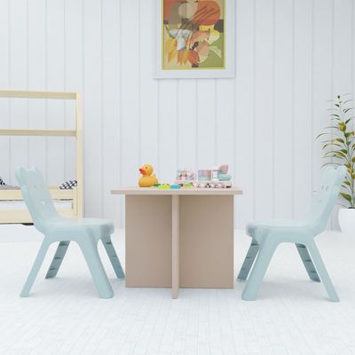 Mahmayi Modern Ergonomic Child Desk for Kids, 60x50cm, Round Edges, Durable, Safe, Comfortable Learning Space, Easy to Clean Ideal for Toddlers and Pre-schoolers - Sand Beige