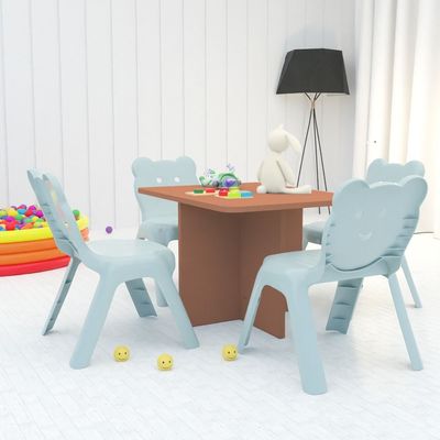Mahmayi Modern Ergonomic Child Desk for Kids, 80x50cm, Round Edges, Durable, Safe, Comfortable Learning Space, Easy to Clean Ideal for Toddlers and Pre-schoolers - Caramel Nude