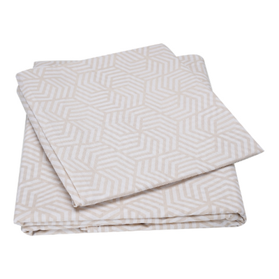 King 1 Flat Sheet (240 x 260 Cm) 2 Pillow Cover (50 x 80 Cm) Printed Abee 100% Cotton - Set of 3