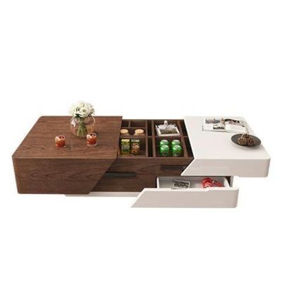 Unique Design TV and Coffee Table Set - Multifunctional Extendable  