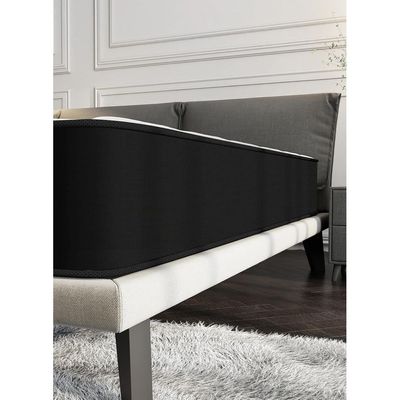 Harmony Home Bonnel Spring Single/Twin Size Mattress - 100 cm Width, 190 cm Length, 24 cm Depth, White for Balanced Comfort and Support, Ideal for Single or Twin Beds, Durable and Breathable Design.