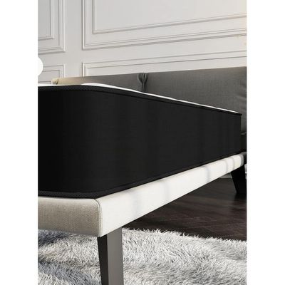 Harmony Home Bonnel Spring King Size Mattress - 180 cm Width, 190 cm Length, 24 cm Thickness, White for Superior Comfort and Support