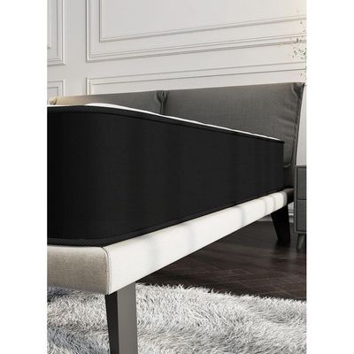 Harmony Home Bonnel Spring Single Size Mattress - 90 cm Width, 190 cm Length, 22 cm Depth, White for Balanced Comfort and Support, Ideal for Single Beds with Durable, Breathable Design for a Restful Sleep Experience.