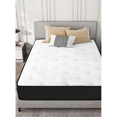 Harmony Home Prime Bonnell Spring Euro Top Mattress, Super King Size - 200 cm Width, 210 cm Length, Perfectly Designed for Ultimate Comfort and Support with Durable Bonnell Spring System and Premium Euro Top Layer for an Unmatched Sleeping Experience.