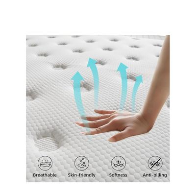 Harmony Home 10-Inch Euro Top Bonnell Spring Mattress – 190x120 cm | Cooling, Body Contouring, Pressure Relief & Anti-Dust Mite Sleep Solution
