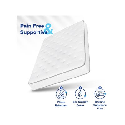 Harmony Home Pocket Spring Mattress Single – W 90 x L 190 x D 28 cm – Superior Comfort & Support for Restful Sleep, Ideal for Smaller Beds, Guest Rooms, and Apartments