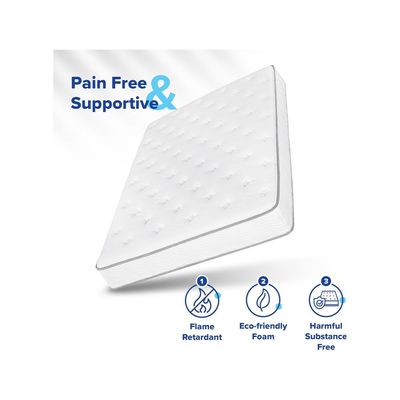 Harmony Home Pocket Spring Mattress Double/Full – W 100 cm x L 200 cm x D 28 cm – Superior Comfort with Individually Wrapped Pocket Springs, Designed for Double/Full-Sized Beds