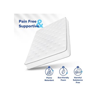 Harmony Home Pocket Spring Mattress Queen – W 160 cm x L 200 cm x D 28 cm – Premium Comfort with Individual Pocket Springs for Targeted Support, Ideal for Queen-Size Beds