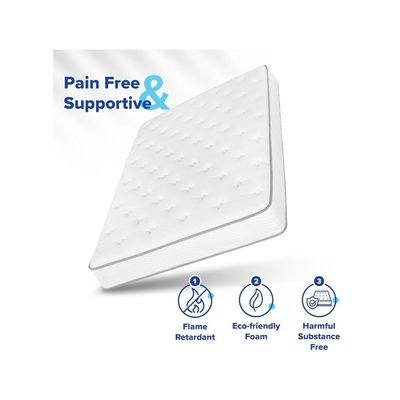 Harmony Home Pocket Spring Mattress Super King – W 200 cm x L 200 cm x D 28 cm – Premium Support with Individually Wrapped Pocket Springs for Comfort, Ideal for Super King Beds