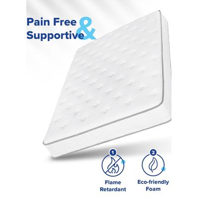 Harmony Home Pocket Spring Mattress Single/Twin - Perfect Support and Comfort for Restful Sleep, 90 cm (W) x 200 cm (L) x 28 cm (D) – Ideal for Your Bedroom or Guest Room