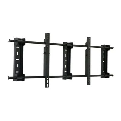 Fixed TV Wall Mount for 98-110 Inch Flat Panel Displays up to 130 kg, Universal Design for Standard Displays and Interactive Screens, VESA Compliant, Black
