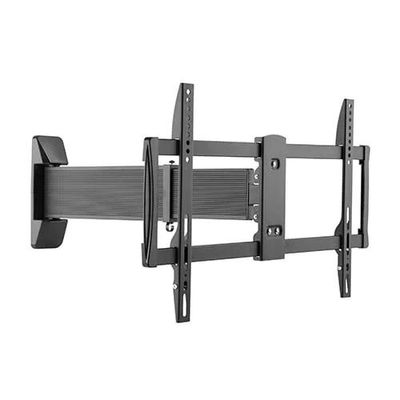Single Arm Swivel TV Wall Mount for 37-75 Inch Curved & Flat Panel TVs up to 50 kg/110 lbs, Full-Motion with Sliding Long Arm, VESA Compatible up to 600x400mm, Black
