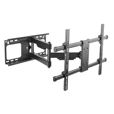 Single Arm Swivel TV Wall Mount for 37-75 Inch Flat Panel TVs up to 60 kg, VESA 600x400mm, Full-Motion with 615mm Extension, Free-Tilting Design, Black