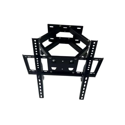 Double Arms Swivel TV Wall Mount for 26-65 Inch LED & LCD Flat Panel TVs up to 50 kg/110 lbs and VESA up to 400x400, Full-Motion Design with 490mm Extension, Tilting and Swiveling Arms, Black