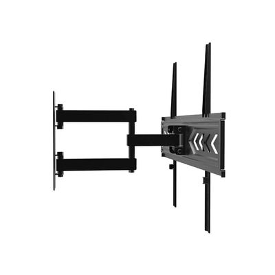 Double Arms Swivel TV Wall Mount for 26"-75" LED & LCD Flat Panel TVs up to 55 kg/121 lbs, and VESA up to 600x400, Full Motion, Built-in Cable Management, Black