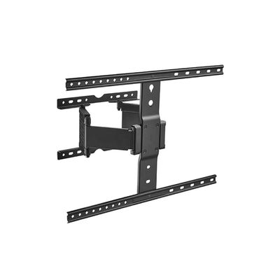 Double Arms Swivel TV Wall Mount for 37"-80" LED & LCD Flat Panel TVs up to 50 kg/110 lbs, and VESA up to 600x400, Full Motion, Ultra Slim Design, Black