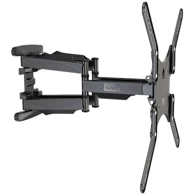 Double Arms Swivel TV Wall Mount for 32"-65" LED & LCD Flat Panel TVs up to 50 kg/110 lbs, VESA up to 400x400mm, Full Motion, 452 mm Extension, Black