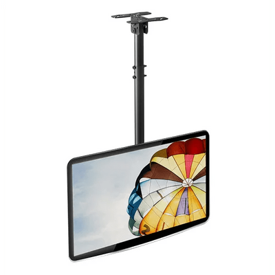 Full-Motion TV Ceiling Mount for 32" - 80" LCD TVs weighing up to 68 kg/150 lbs and up to 600x400 VESA, Adjustable Height, Cable Management, Tilting Ceiling Plate