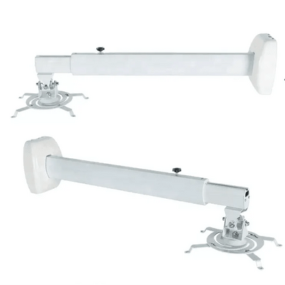 Short Throw Projector Wall Mount, Supports Projectors up to 40kg/88lbs, Adjustable Length, 360° Rotation, Cable Management