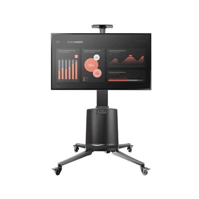 Motorized TV Floor Stand for 55-85 Inch LCD or LED Flat Panel TVs up to 150 lbs, Electric Height Adjustment 1200mm to 1700mm, VESA Compatible 200x200mm to 600x400mm, Mobile with Heavy-Duty Casters, Black