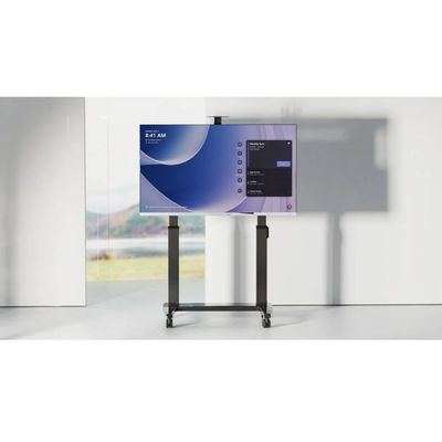Motorized TV Floor Stand for 75-120 Inch TVs, Load Capacity 300 lbs (136.4 kg), VESA Compatible (200x200mm to 1000x600mm), Height Adjustable 49.2 inches (1250mm) to 69.1 inches (1750mm), Wireless Remote and Touch Control, 100-240V Power Supply