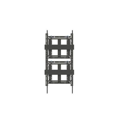 Full Service Portrait Wall Mount for 72"-120" Flat Screens up to 120 kg, VESA upto 600x1500mm, Dual Rail Design, Soft-Open & Cable Management, Black