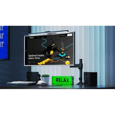 Monitor Arm Gas Spring Ergonomic Desk Mount Supports 17" to 30" Monitors up to 19.8 lbs, VESA 75x75 & 100x100 Compatibility, 360° Rotation, Adjustable Height & Tilt, Black