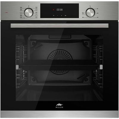 MILLEN Built In Electric Oven, 10 Cooking Modes, 73L - 3 Years Warranty, SCHOTT Inner Glass, MEO 6004 IX - Silver