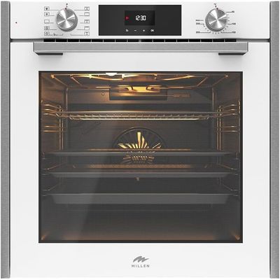 MILLEN Built In Electric Oven, 10 Cooking Modes, 81L - 3 Years Warranty, SCHOTT Inner Glass, MEO 6005 WH - White