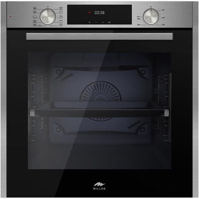 MILLEN Built In Electric Oven, 10 Cooking Modes, 81L - 3 Years Warranty, SCHOTT Inner Glass, MEO 6005 IX - Silver