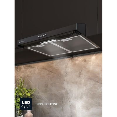 MILLEN 60cm Under Cabinet Black Range Hood - MKH 603 BL, 3 Year Warranty - Black