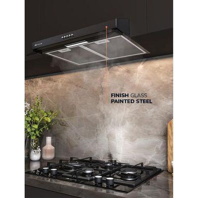 MILLEN 60cm Under Cabinet Black Range Hood - MKH 603 BL, 3 Year Warranty - Black