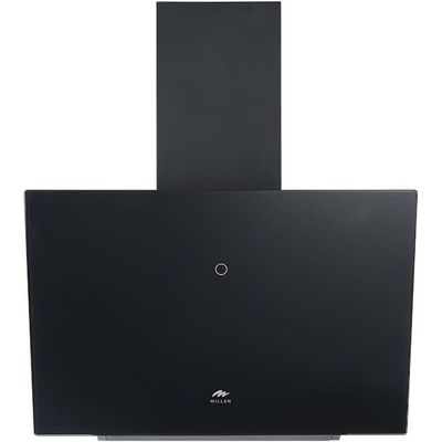 MILLEN 60cm Angled Range Hood - Tempered Black Glass, MKHG 604 BL, 3 Years Warranty - Black