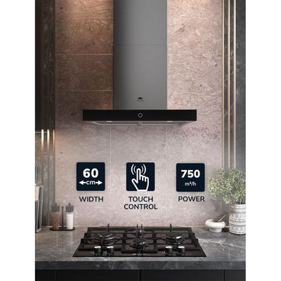 MILLEN 60cm Range Hood Silver/Black - MKH 605 IX - Silver