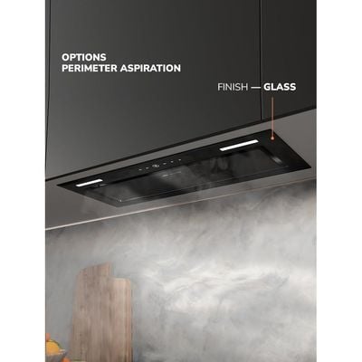 MILLEN 70 cm Built In Range Hood 750m3/h - MBKHG 702 BL, 3 Year Warranty - Black