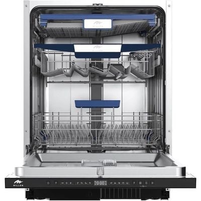 MILLEN Built-in Dishwasher - Large Capacity, Auto Open, Side Indicator, 14 place settings, 3Y Warranty, MDW60731 - Stainless Steel