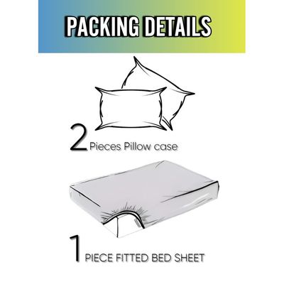 Faded Pink Striped King Bed Sheet Sets Cotton 3 Piece Set Deep Pocket 200x200x35cm