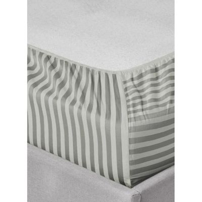 Light Grey Extra Deep Pocket Single Size Sheets Cotton 2 Piece Sheet Set 100x200x15cm