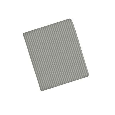 Light Grey Cotton Double Striped Fitted Elastic Bedsheet Sets 150x200x25cm