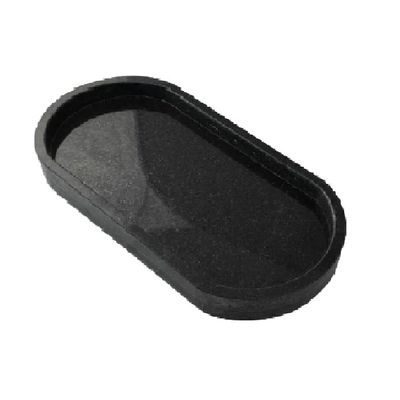 Black Oval Marble Border Tray