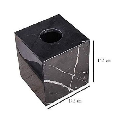 Black Cube Tissue Box
