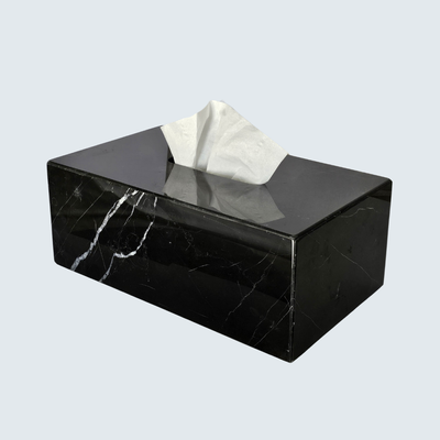 Black Rectangular Tissue Box