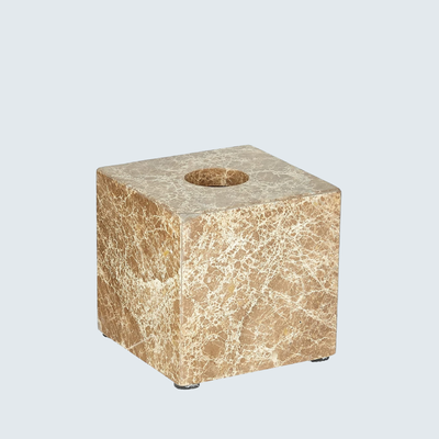 Brown Cube Tissue Box Brown Cube Tissue Box