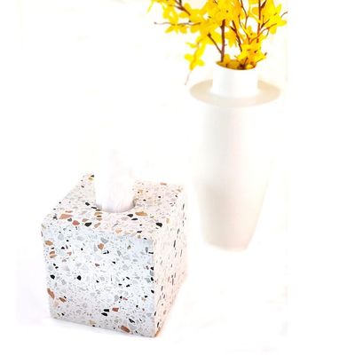 Terrazo Cube Tissue Box