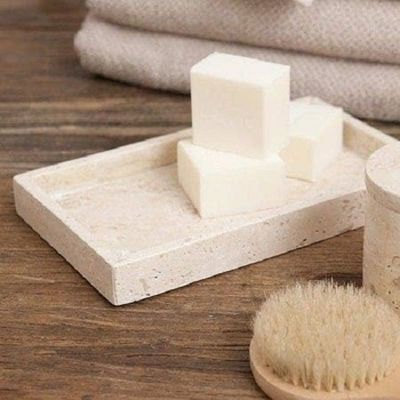 Travertine Rectangular Marble Border Tray Travertine Rectangular Marble Border Tray